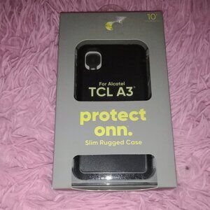 Alcatel TCL A3 Slim Rugged Phone Case - Black